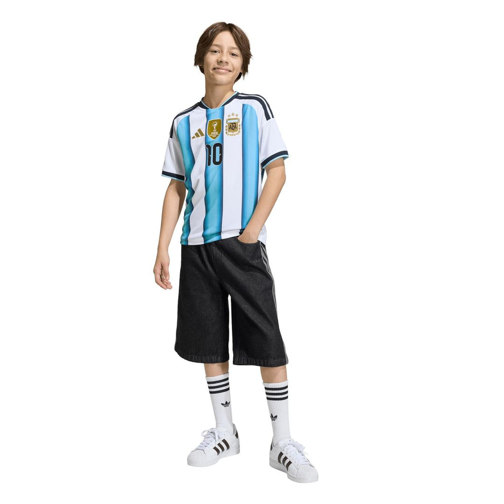 Lionel Messi Argentina National Team adidas Youth 2026 Home Replica Jersey - White