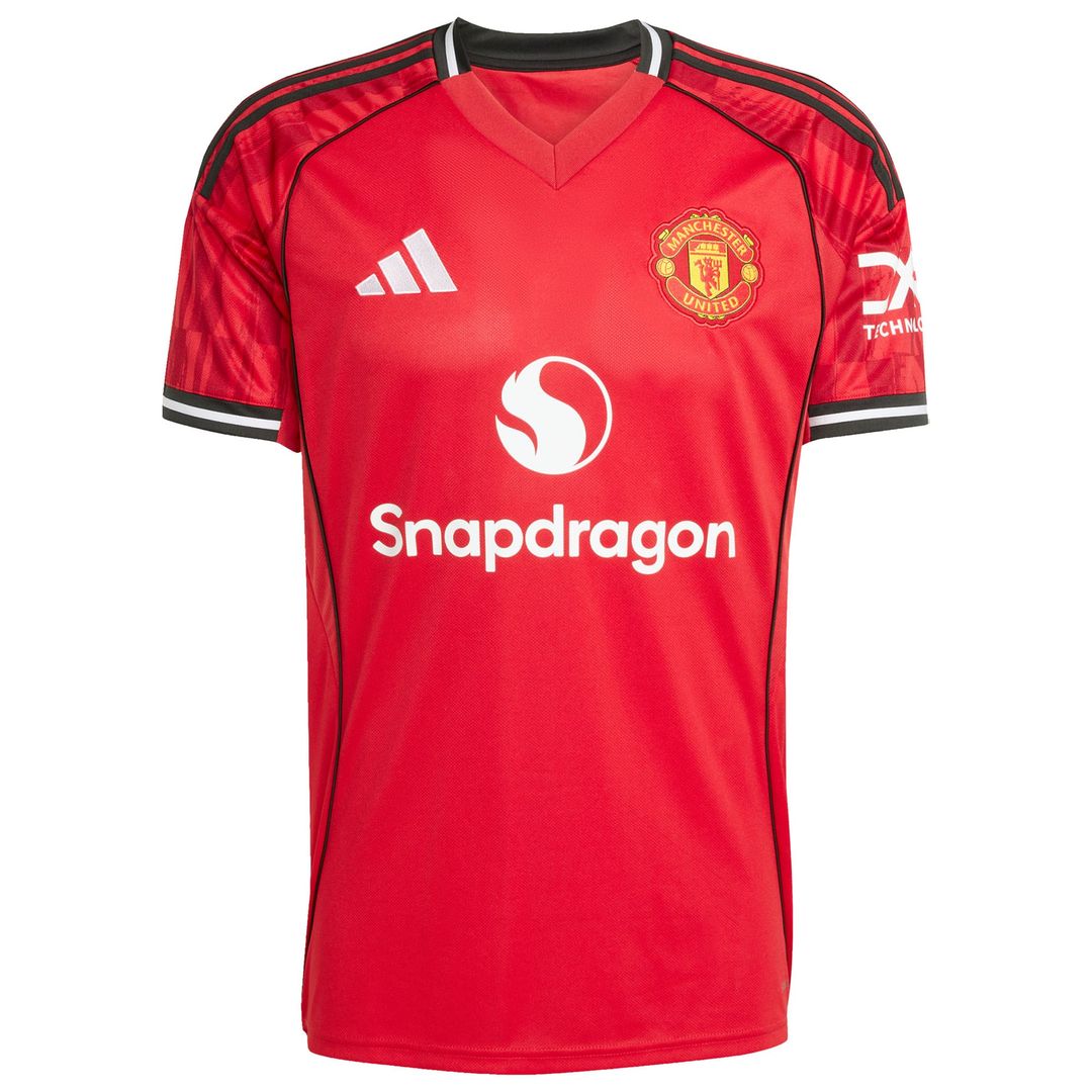 Manchester United adidas 2025/26 Third Replica Custom Jersey - Black