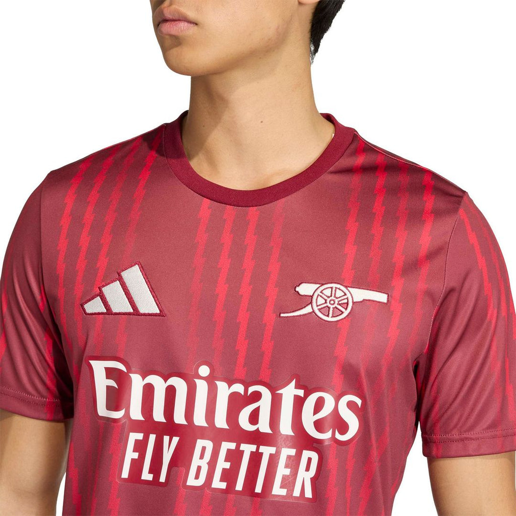 Arsenal adidas 2025/26 Pre-Match Training Jersey - Red