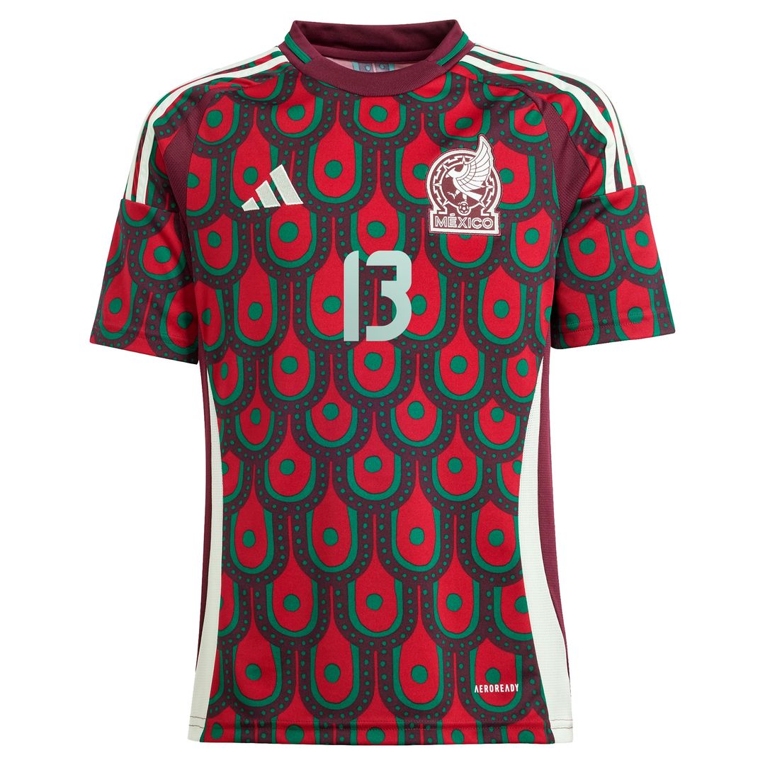 Guillermo Ochoa Mexico National Team adidas Youth 2024 Home Replica Player Jersey - Burgundy