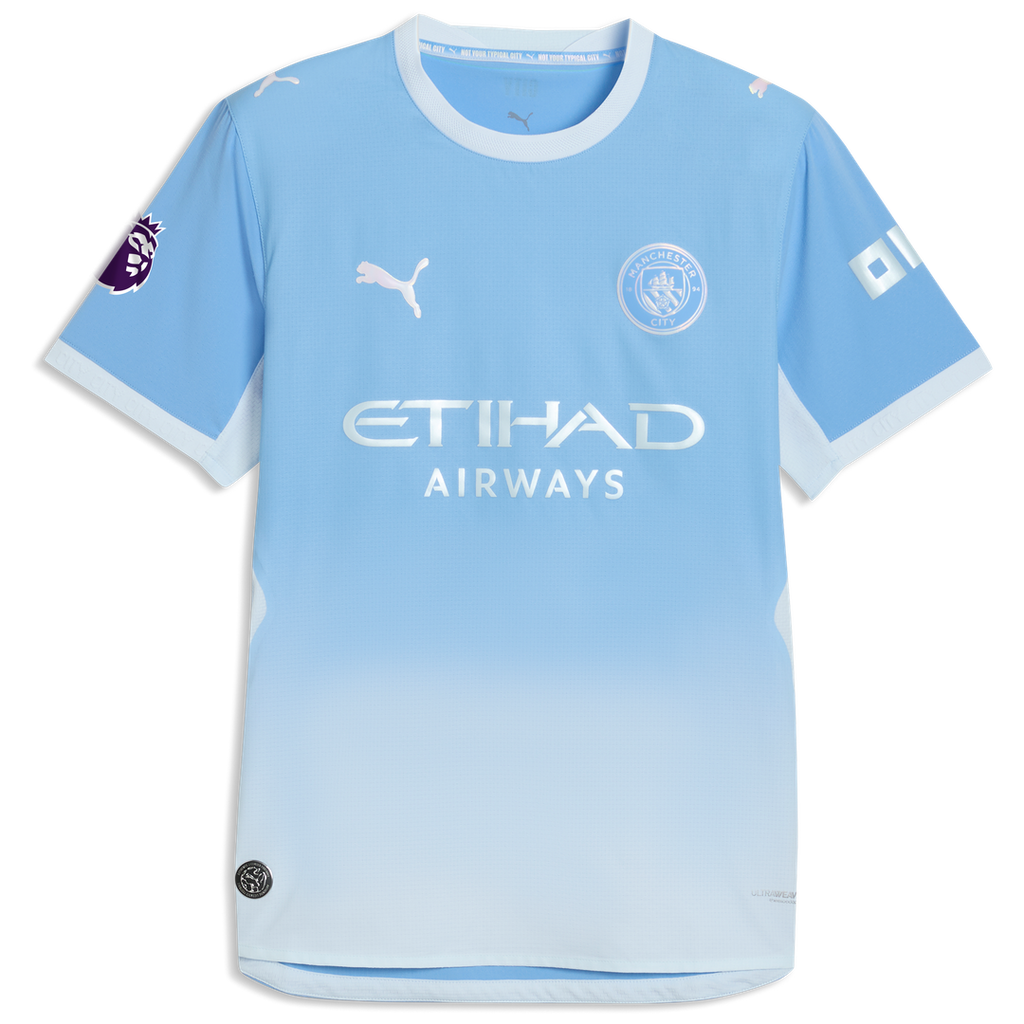 Manchester City Puma 2026/27 Home On-Field Authentic Custom Jersey - Light Blue