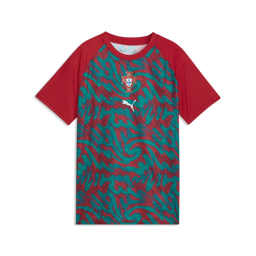 Portugal National Team Puma Youth Pre-Match Jersey - Green