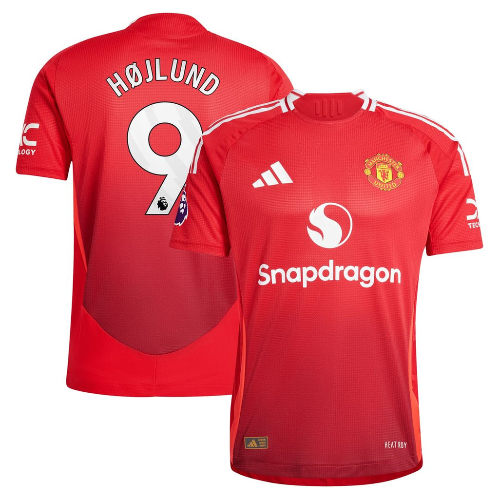 Rasmus Højlund Manchester United adidas 2024/25 Home Authentic Player Jersey - Red