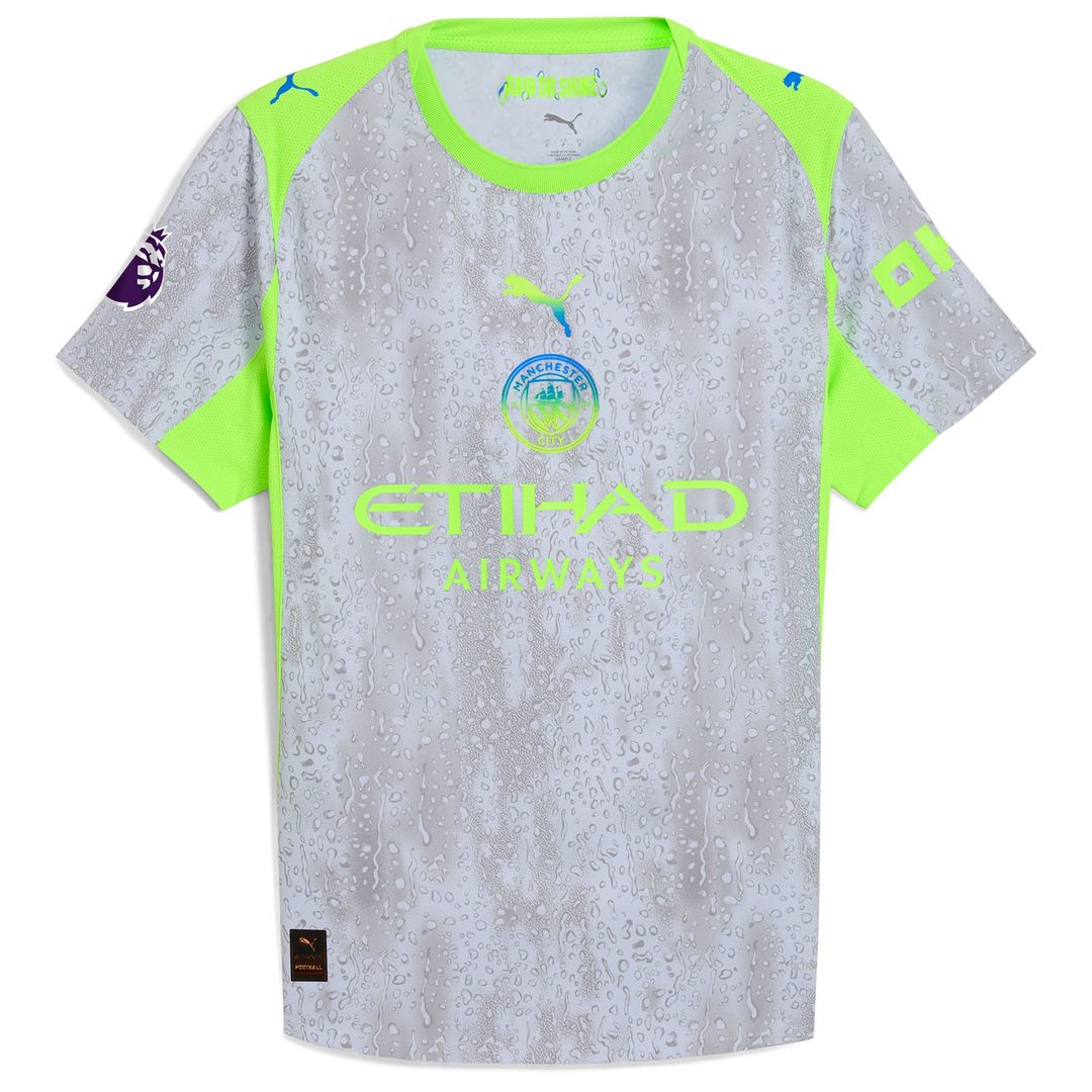 Erling Haaland Manchester City Puma 2025/26 Home Authentic Player Jersey - Sky Blue