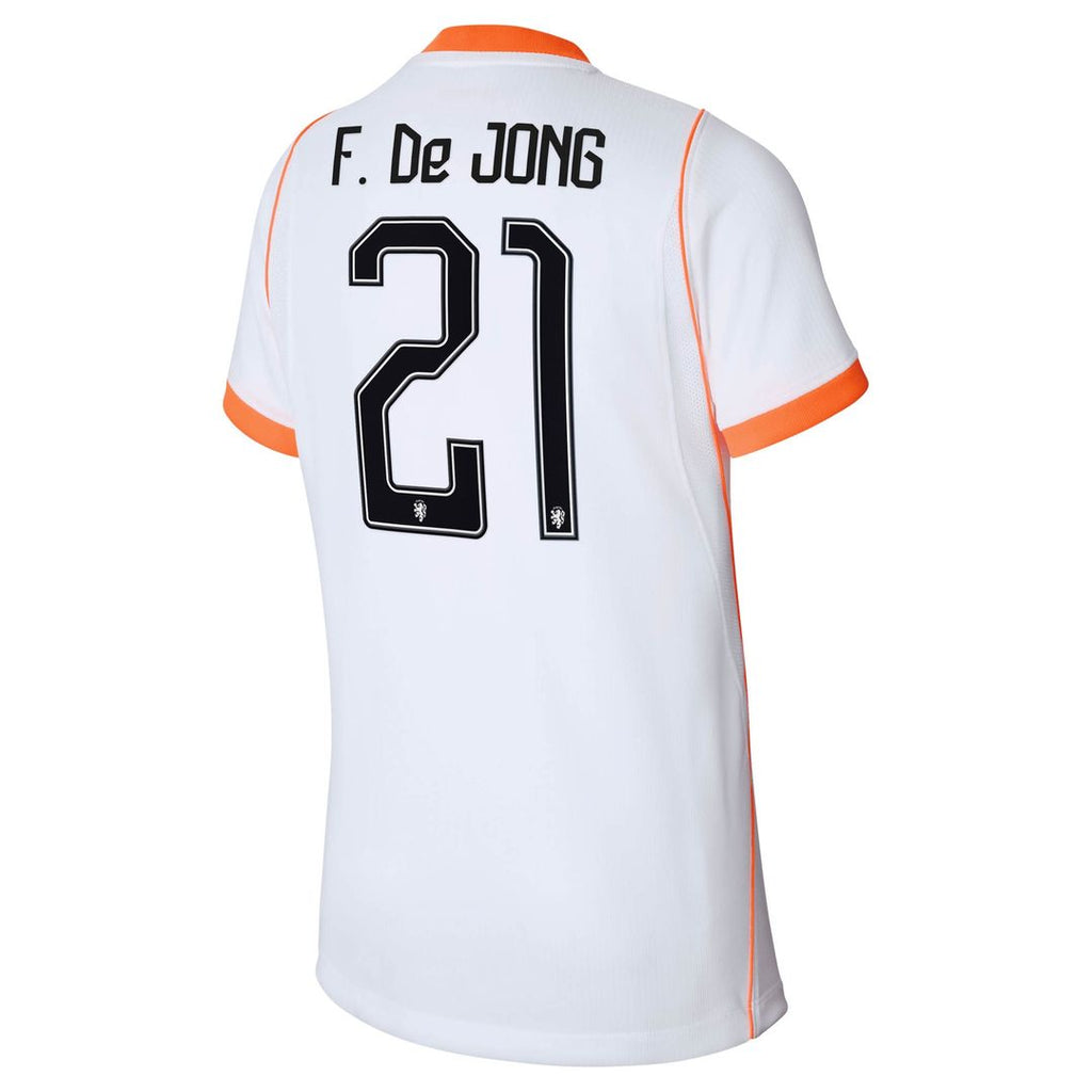 Frenkie de Jong Netherlands National Team Nike Youth 2026 Home Stadium Replica Jersey - Orange