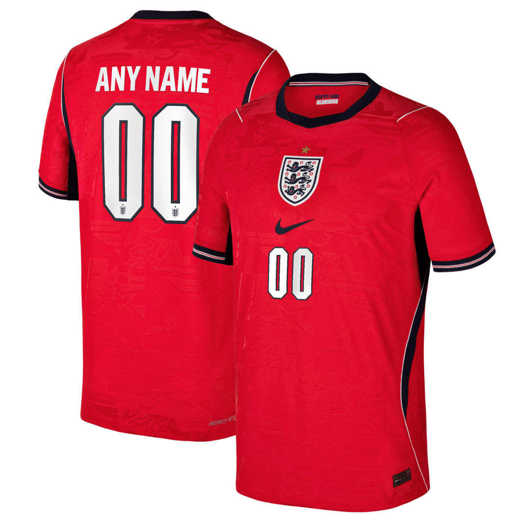 England National Team Nike Youth 2026 Home Match Authentic Custom Jersey - White