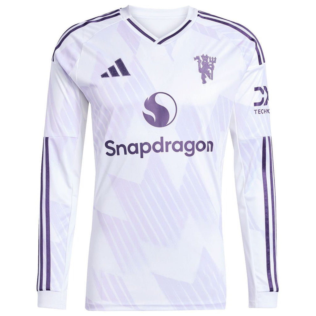 Mason Mount Manchester United adidas 2025/26 Away Replica Long Sleeve Player Jersey - White