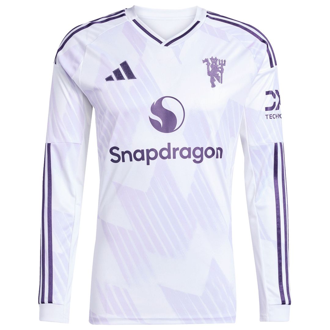 Mason Mount Manchester United adidas 2025/26 Away Replica Long Sleeve Player Jersey - White