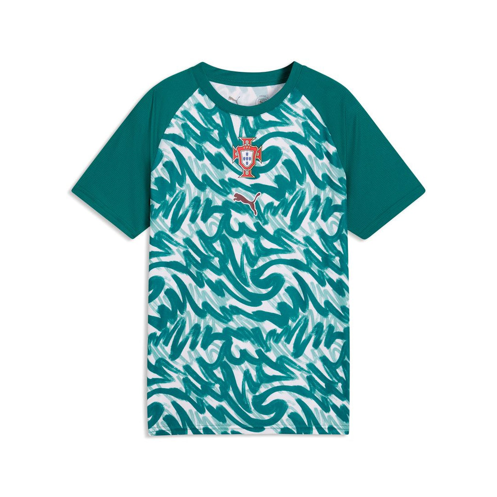 Portugal National Team Puma Youth Pre-Match Jersey - Green