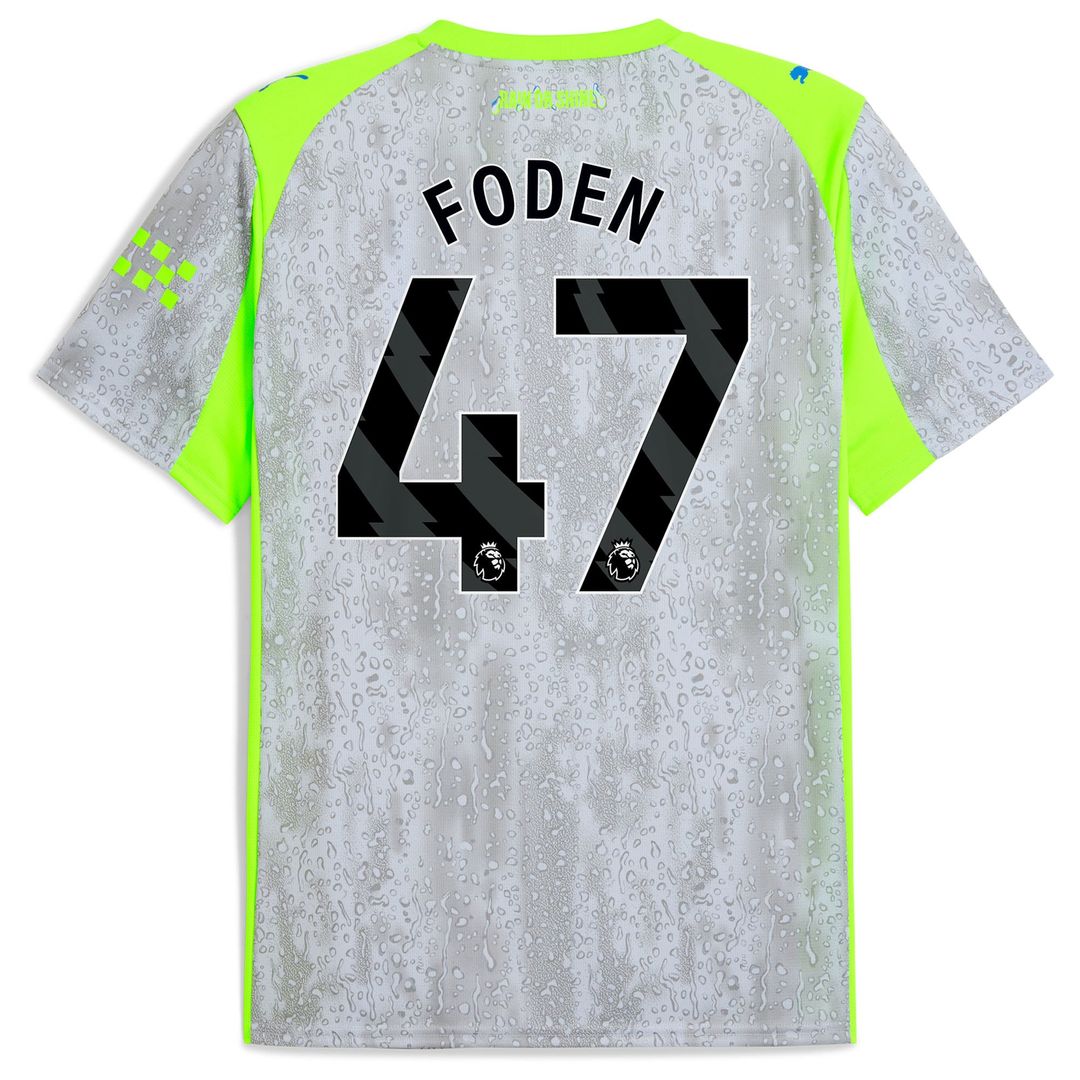 Phil Foden Manchester City Puma 2025/26 Home Replica Player Jersey - Sky Blue