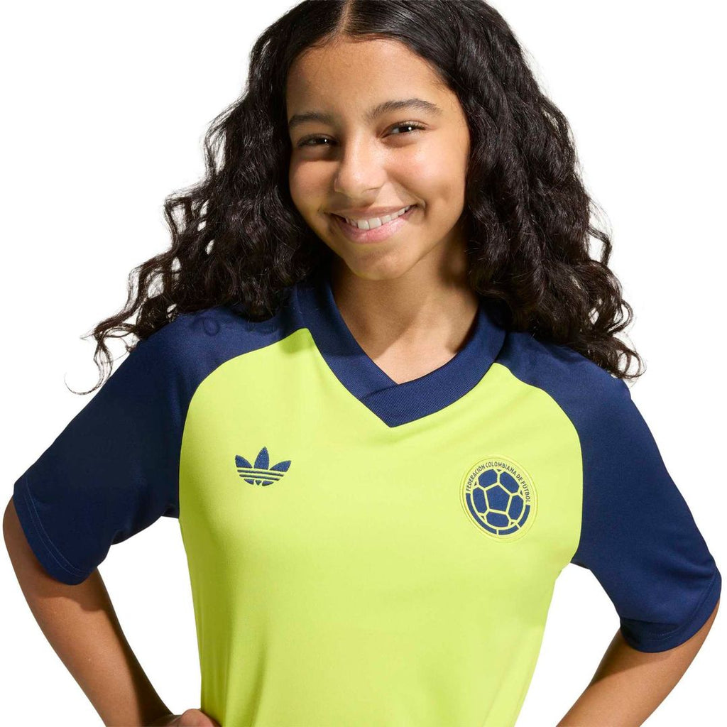 Colombia National Team adidas Youth 2026 Pre-Match Top - Orange