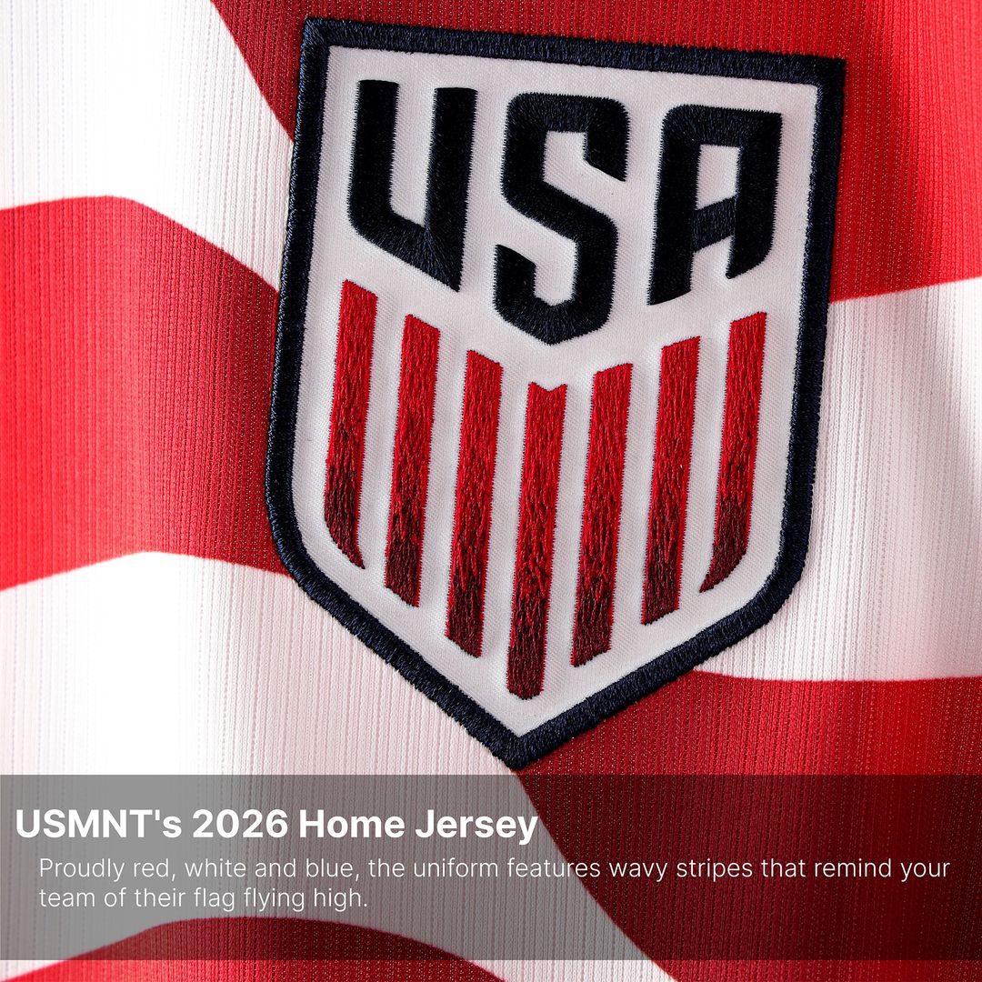 USMNT Nike Women's 2026 Home Stadium Replica Jersey - White
