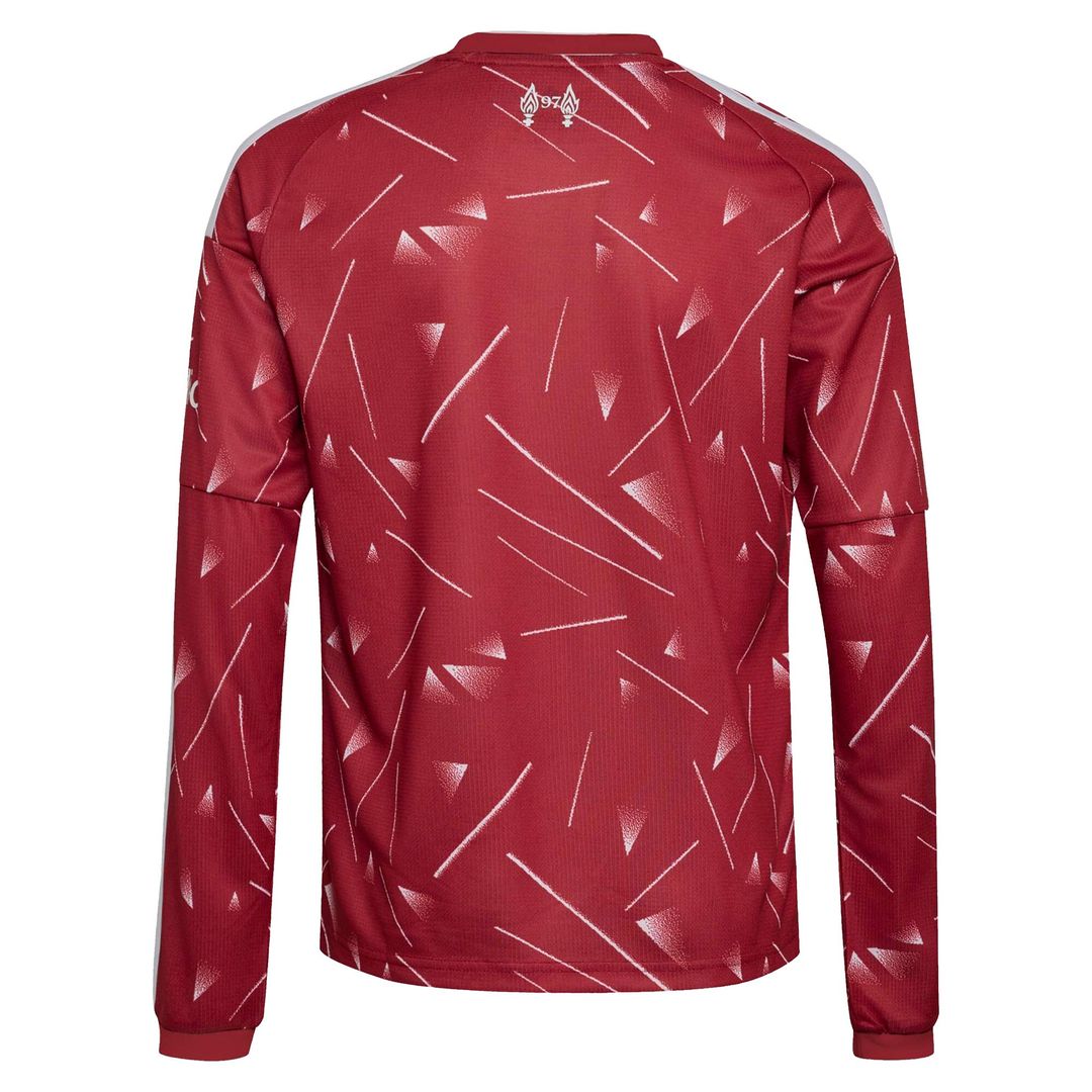 Liverpool adidas Youth 2026/27 Home Replica Long Sleeve Jersey - Red