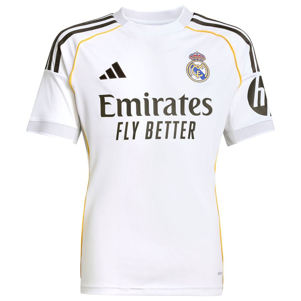 Jude Bellingham Real Madrid adidas Youth 2025/26 Home Replica Jersey - White
