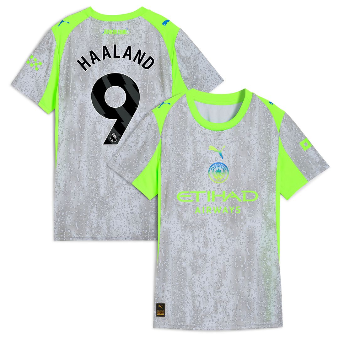 Erling Haaland Manchester City Puma Women's 2025/26 Home Replica Player Jersey - Sky Blue