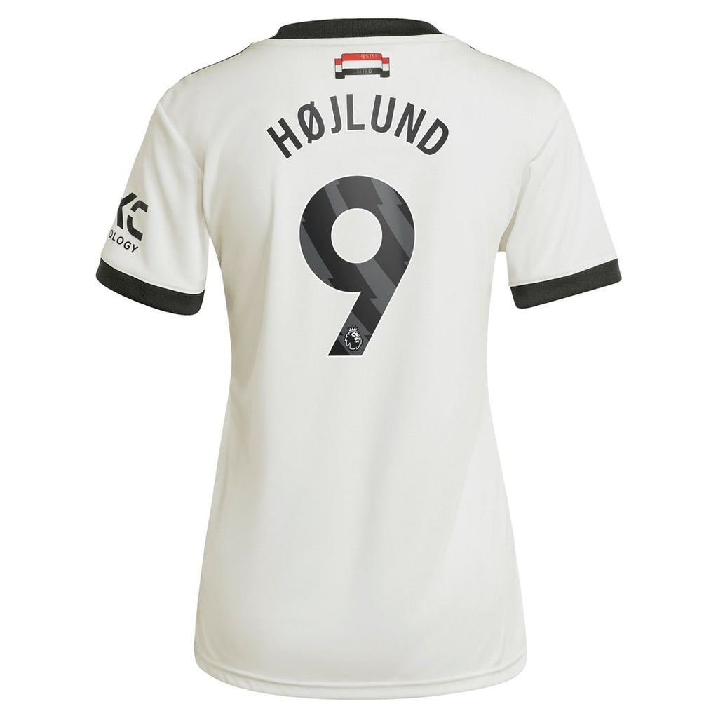 Rasmus Højlund Manchester United adidas Originals Women's 2024/25 Third Replica Jersey - Cream