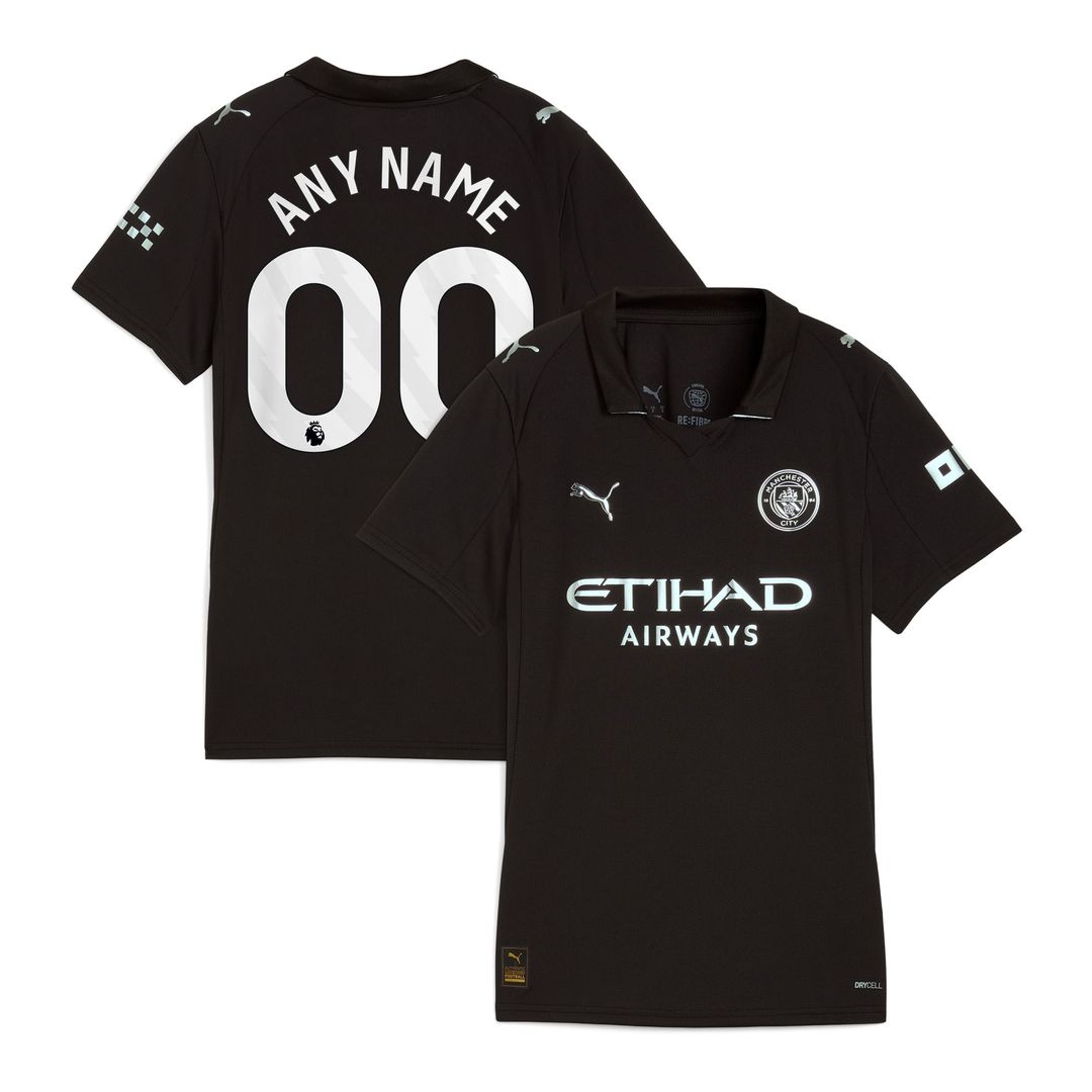 Manchester City Puma Women's 2025/26 Third Replica Custom Jersey - Green/Neon Green