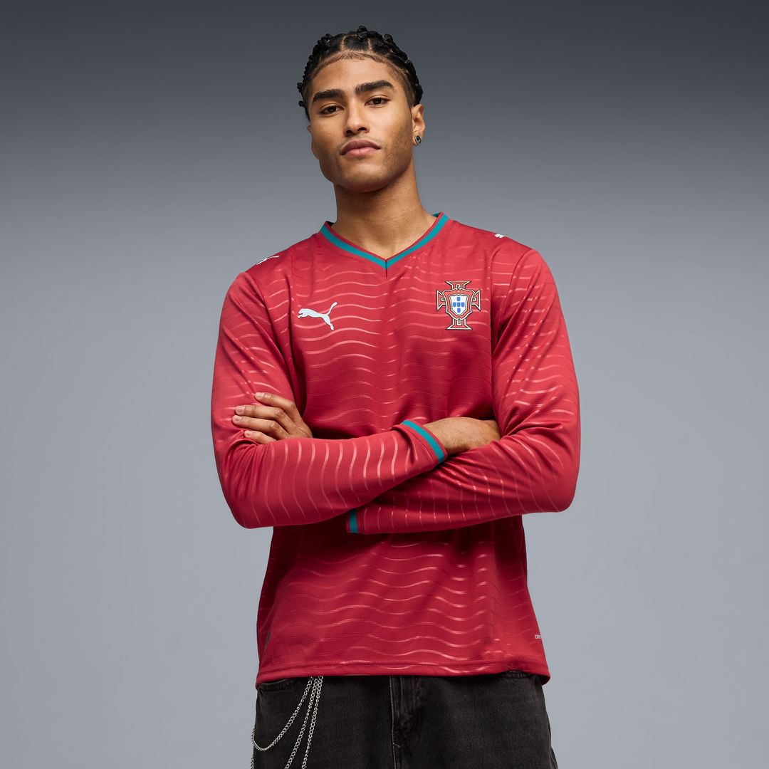 Portugal National Team Puma 2026 Home Replica Long Sleeve Jersey - Red