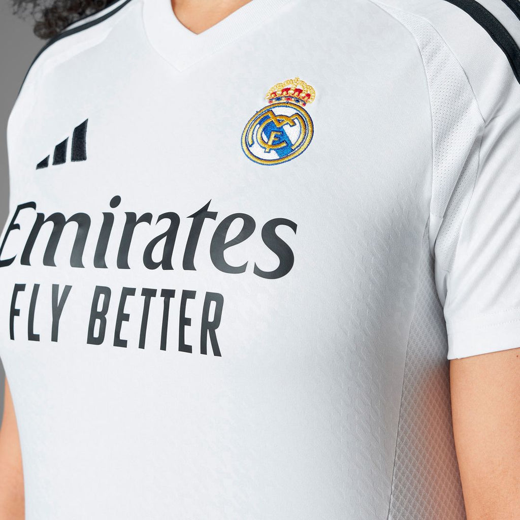 Kylian Mbappé Real Madrid adidas Women's 2024/25 Home Replica Player Jersey - White