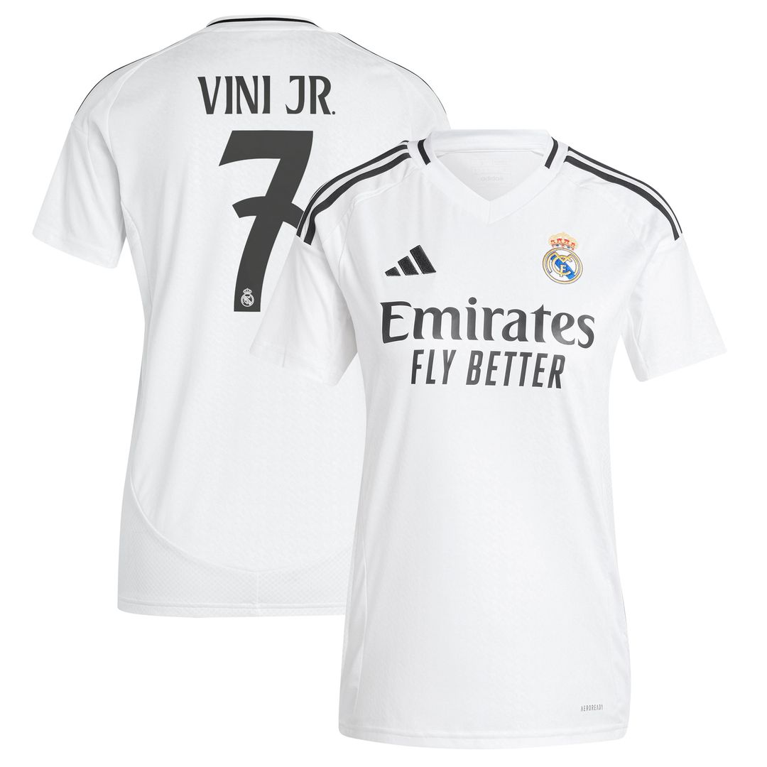 Vini Jr. Real Madrid adidas Originals Women's 2024/25 Third Replica Player Jersey - Charcoal
