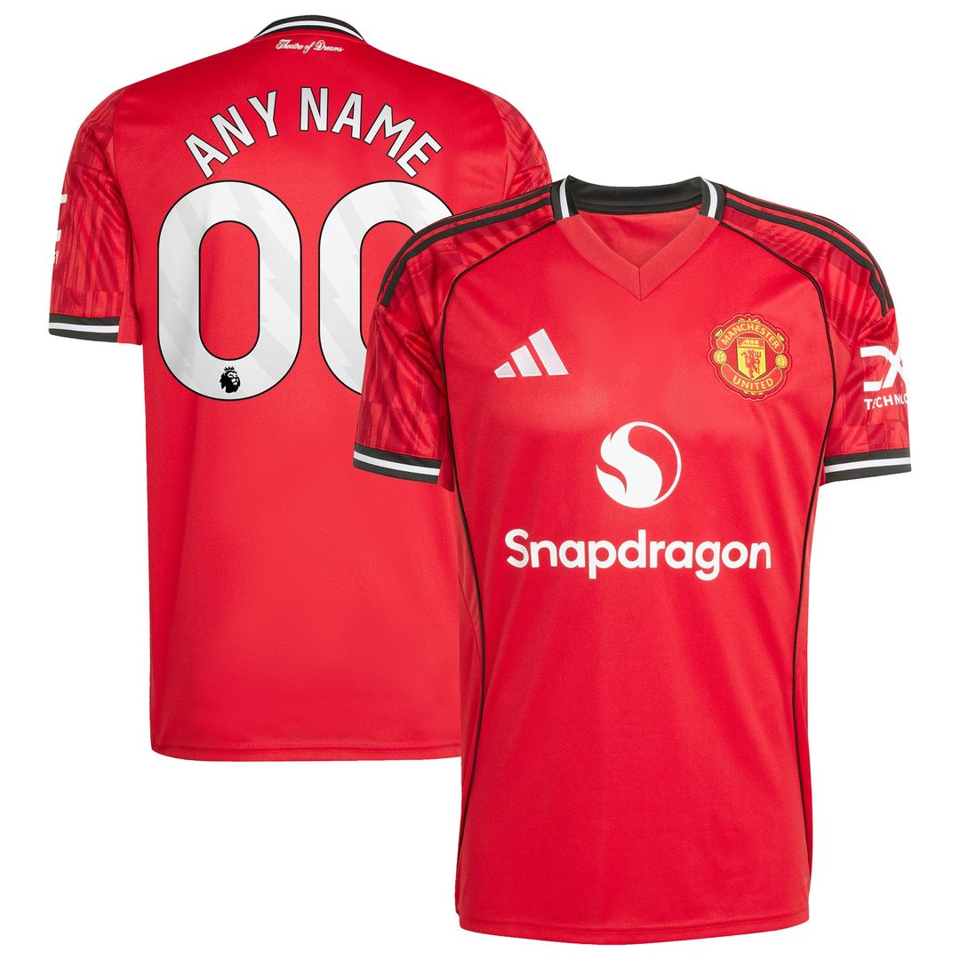 Manchester United adidas 2025/26 Away Replica Custom Jersey - White