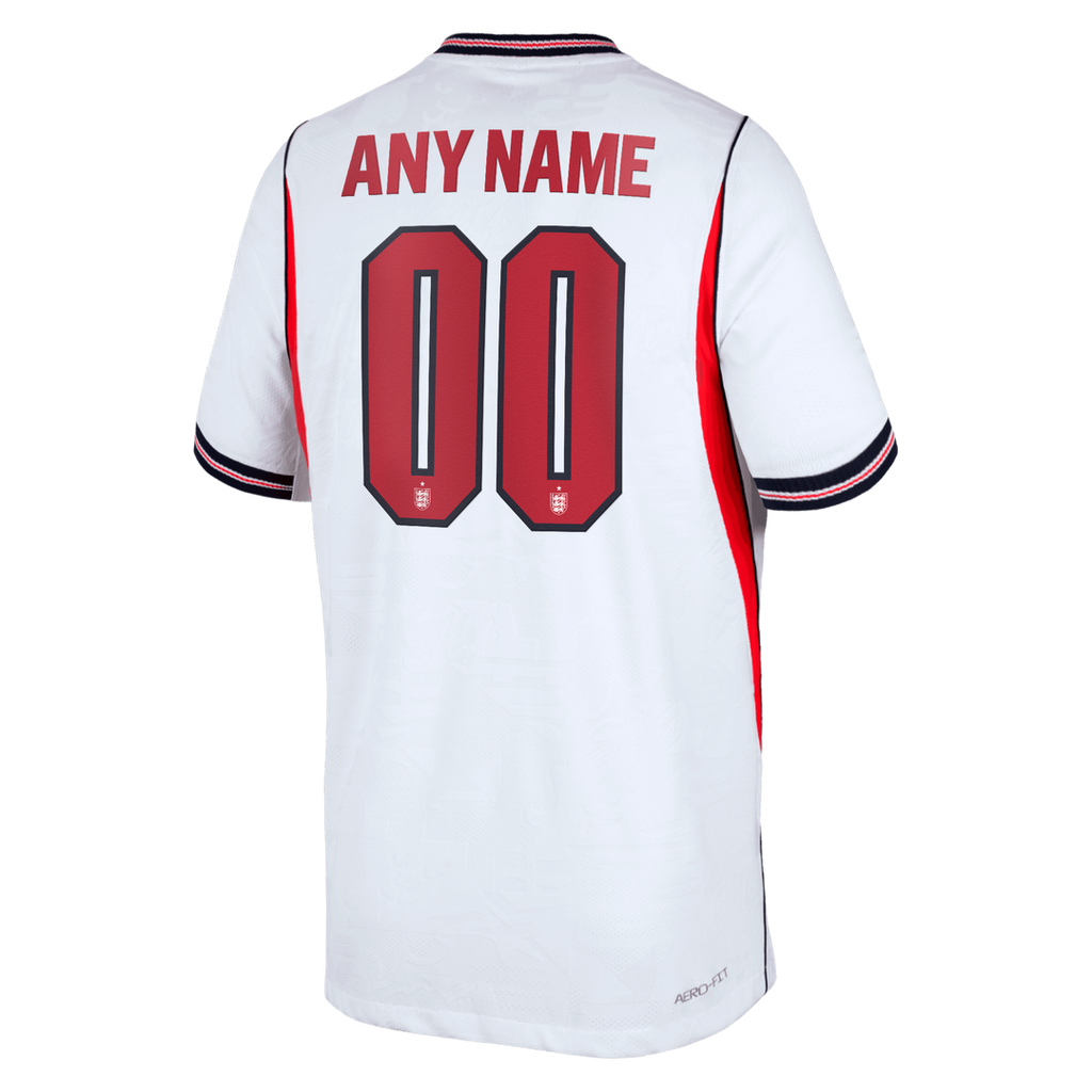 England National Team Nike Youth 2026 Away Match Authentic Custom Jersey - Red