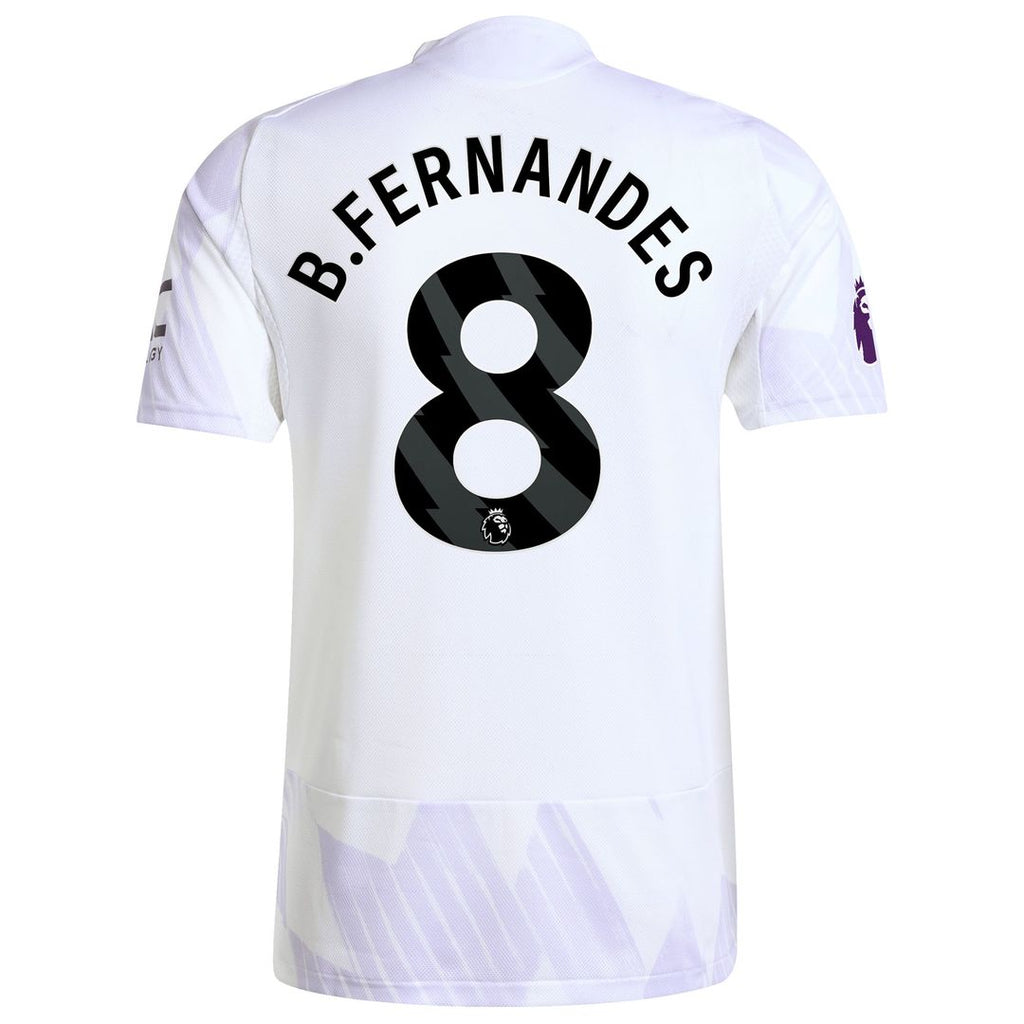 Bruno Fernandes Manchester United adidas 2025/26 Away Authentic Player Jersey - White