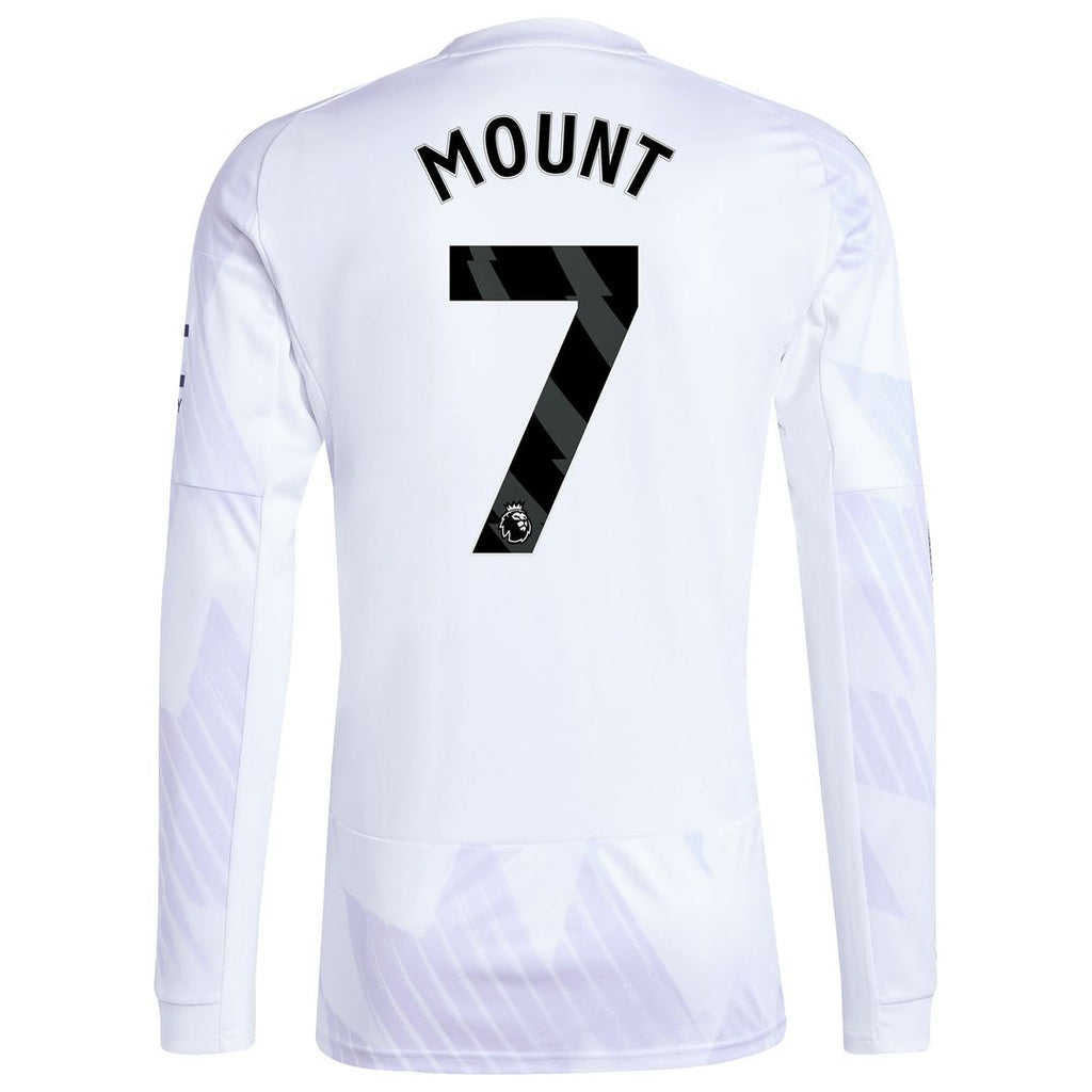 Mason Mount Manchester United adidas 2025/26 Third Replica Long Sleeve Player Jersey - Black