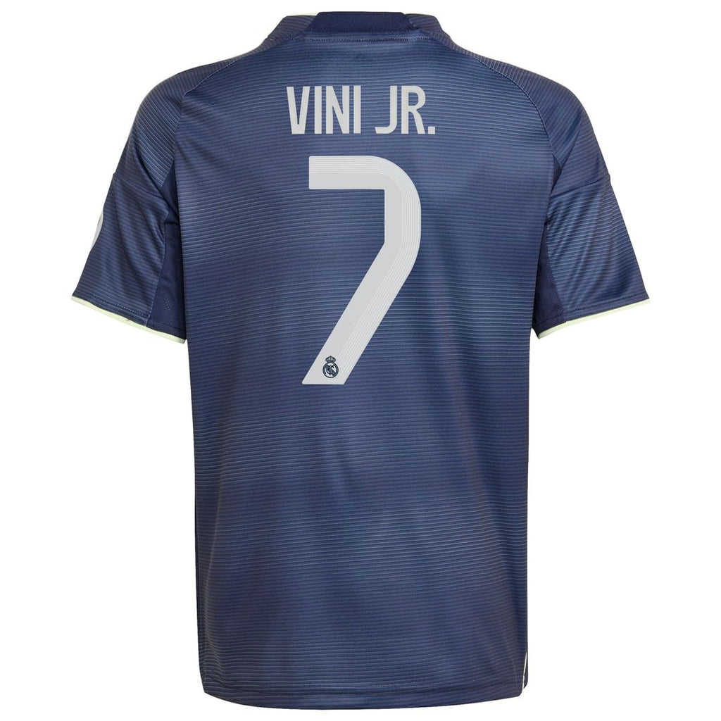Vini Jr. Real Madrid adidas Youth 2025/26 Home Replica Jersey - White