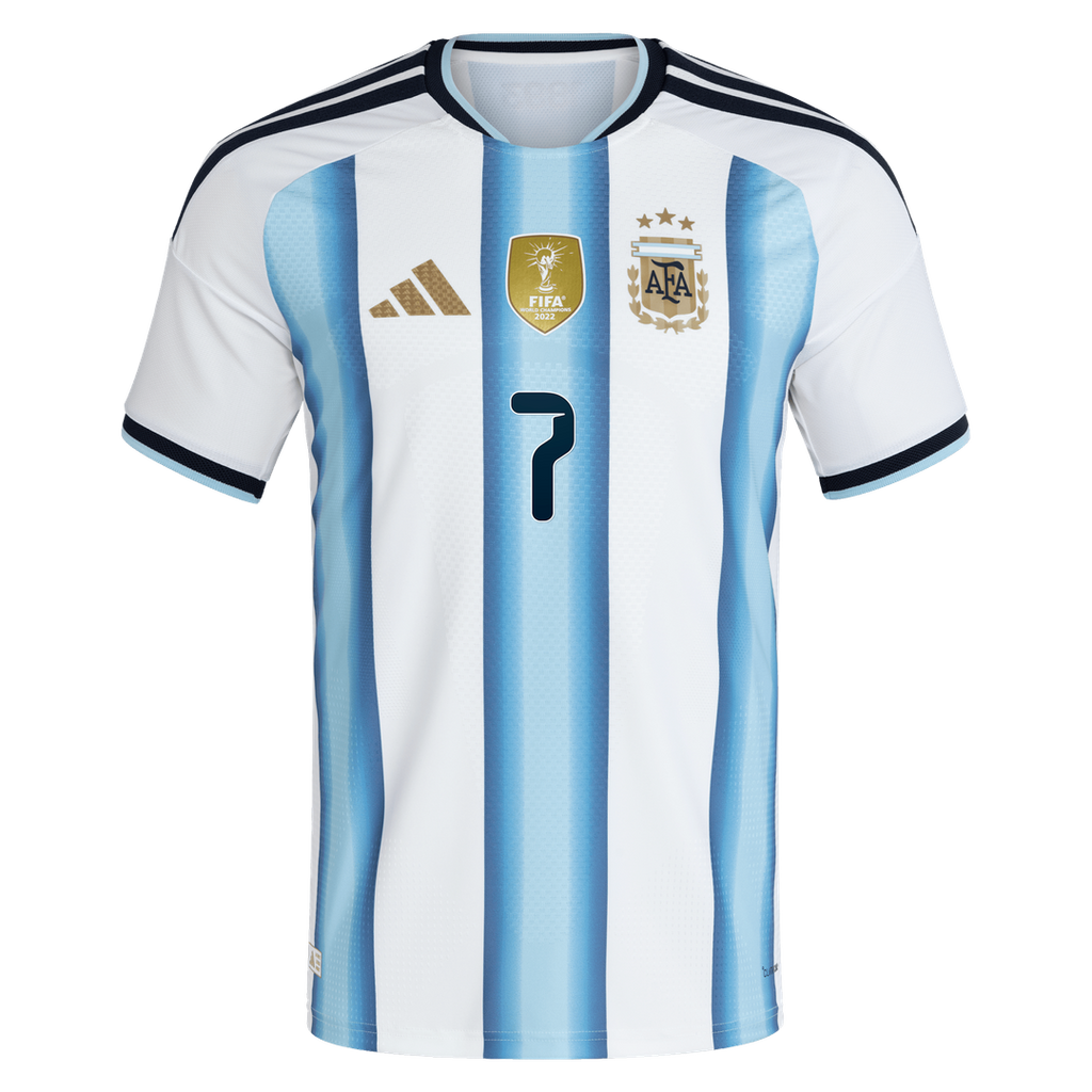 Rodrigo De Paul Argentina National Team adidas 2026 Away On-Field Authentic Jersey - Black