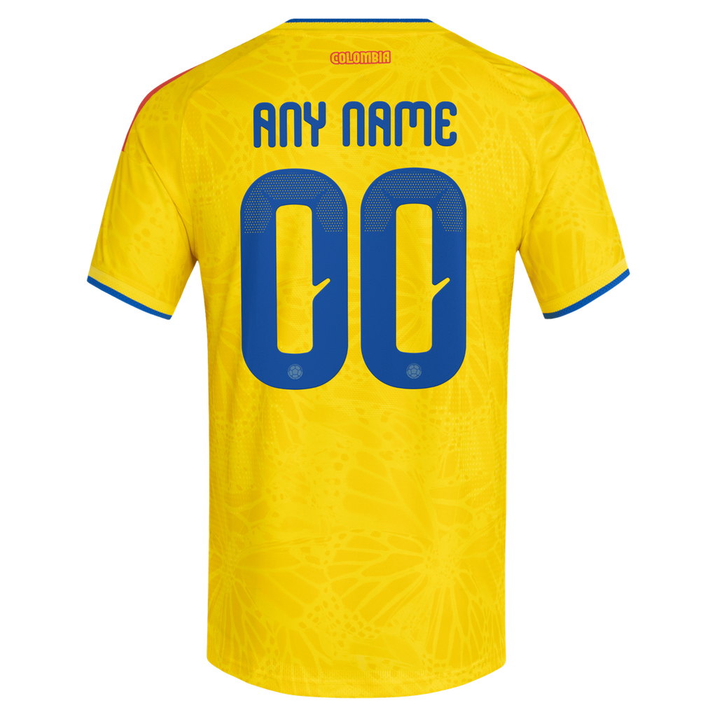Colombia National Team adidas 2026 Away On-Field Authentic Custom Jersey - Turquoise