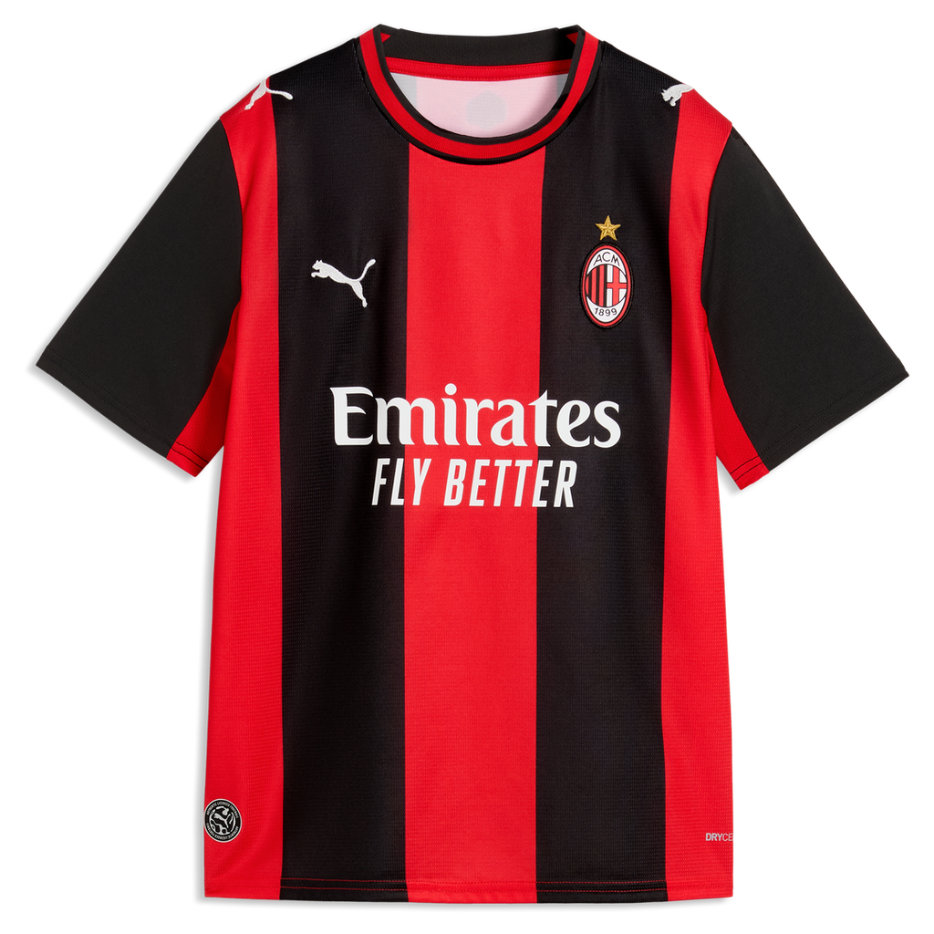 Luka Modrić AC Milan Puma Youth 2026/27 Home Replica Jersey - Black/Red