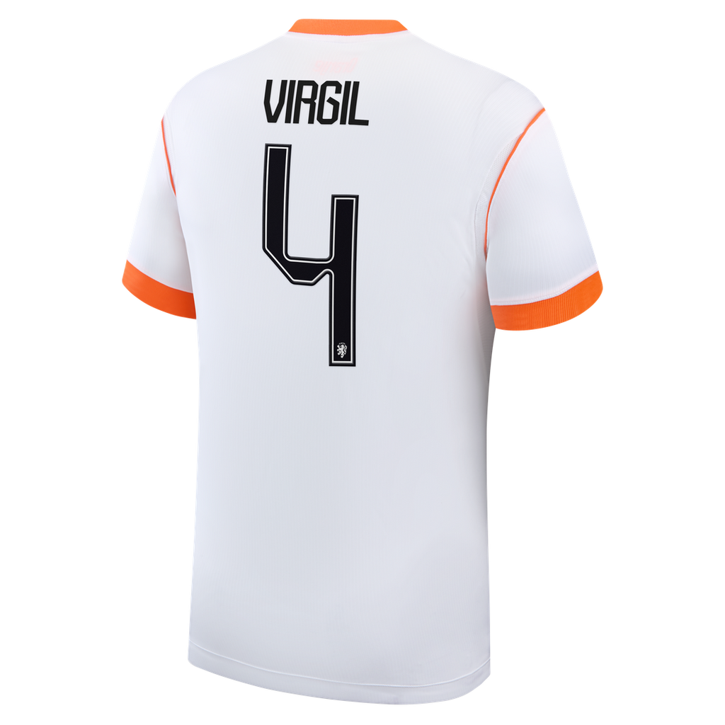 Virgil van Dijk Netherlands National Team Nike 2026 Away Stadium Replica Jersey - White