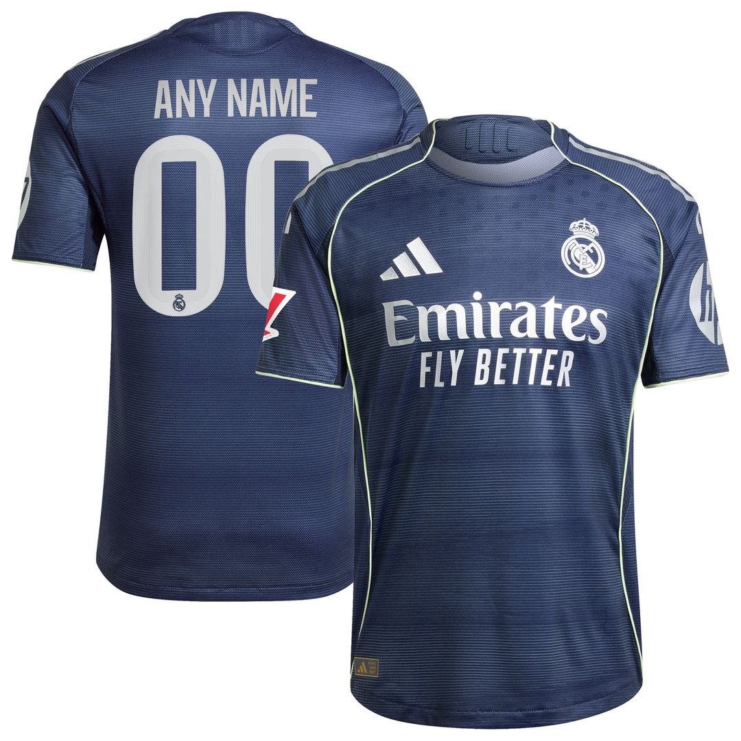 Real Madrid adidas 2025/26 Home Authentic Custom Jersey - White