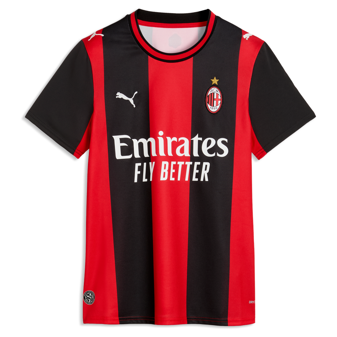 Christian Pulisic AC Milan Puma Women's 2026/27 Home Replica Jersey - Black/Red