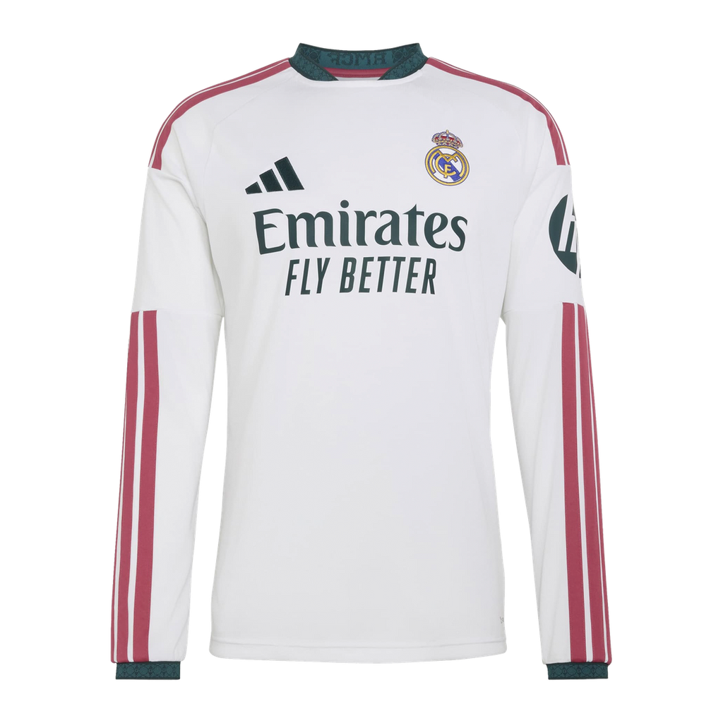 Real Madrid adidas 2026/27 Home Replica Long Sleeve Jersey - White