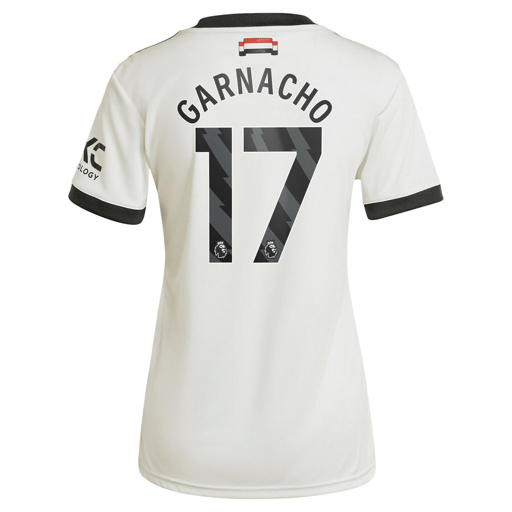 Alejandro Garnacho Manchester United adidas Women's 2024/25 Away Replica Player Jersey - Navy