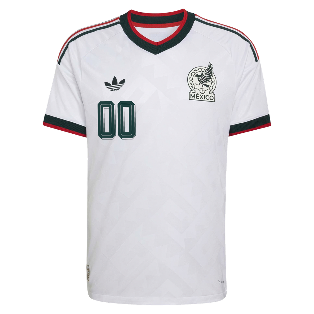 Mexico National Team adidas 2026 Away On-Field Authentic Custom Jersey - White