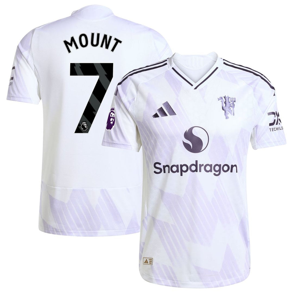 Mason Mount Manchester United adidas 2025/26 Away Authentic Player Jersey - White