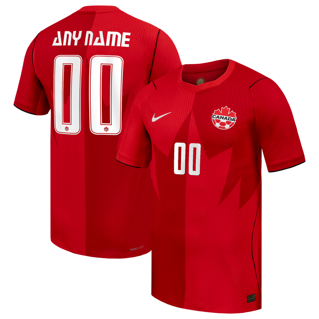 Canada Soccer Nike 2026 Home Match Authentic Custom Jersey - Red