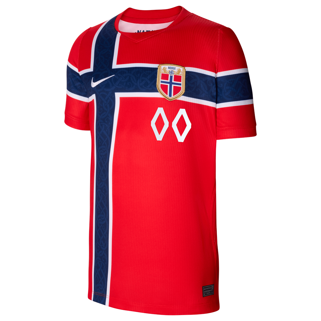 Norway National Team Nike Youth 2026 Away Stadium Replica Custom Jersey - Black