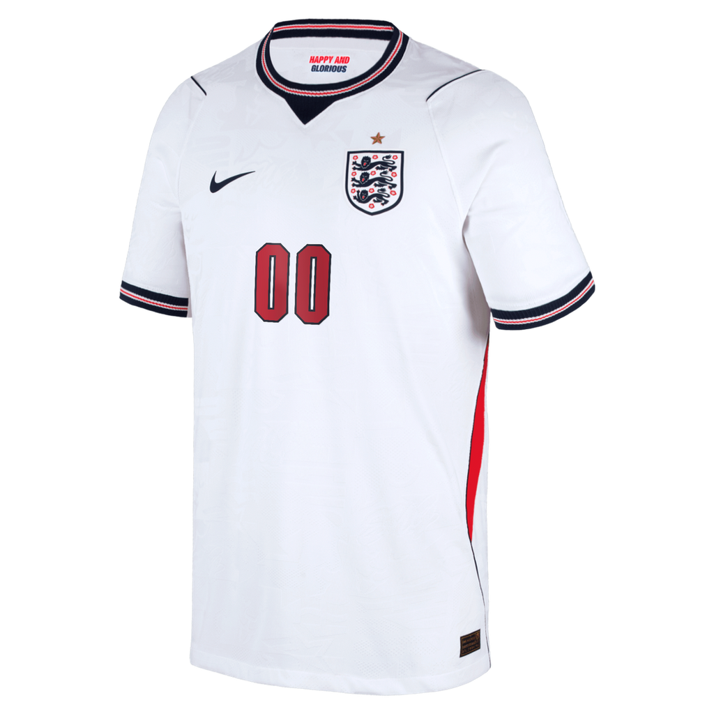 England National Team Nike Youth 2026 Home Match Authentic Custom Jersey - White