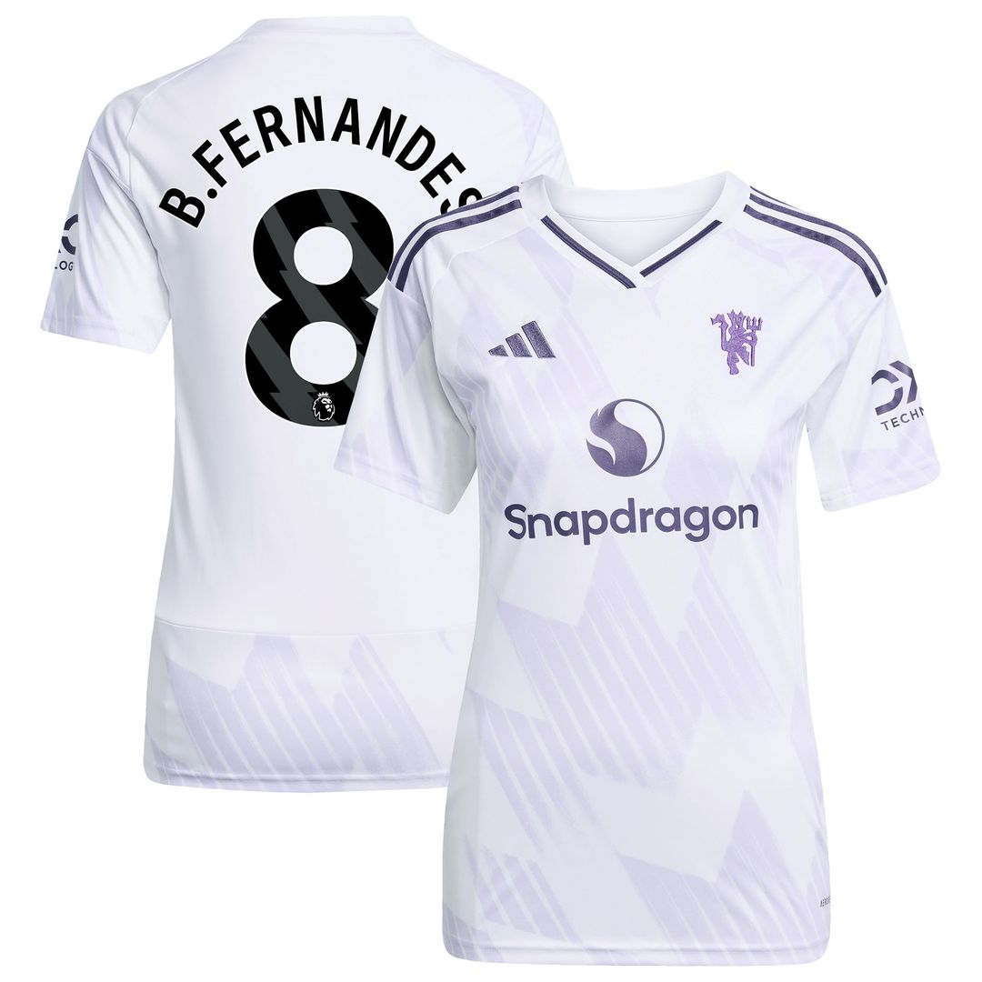 Bruno Fernandes Manchester United adidas Women's Home 2025/26 Replica Player Jersey - Red