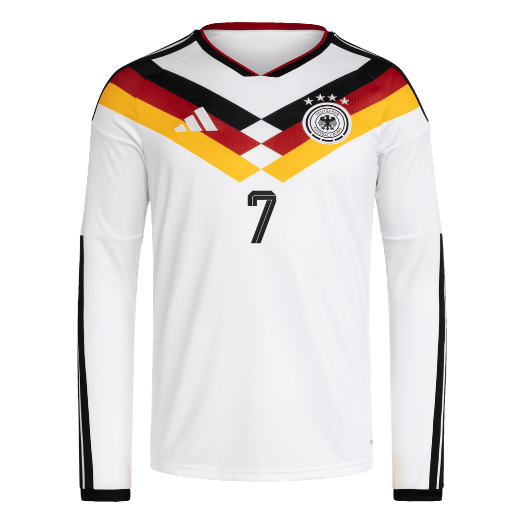 Kai Havertz Germany National Team adidas 2026 Away Replica Long Sleeve Jersey - Navy