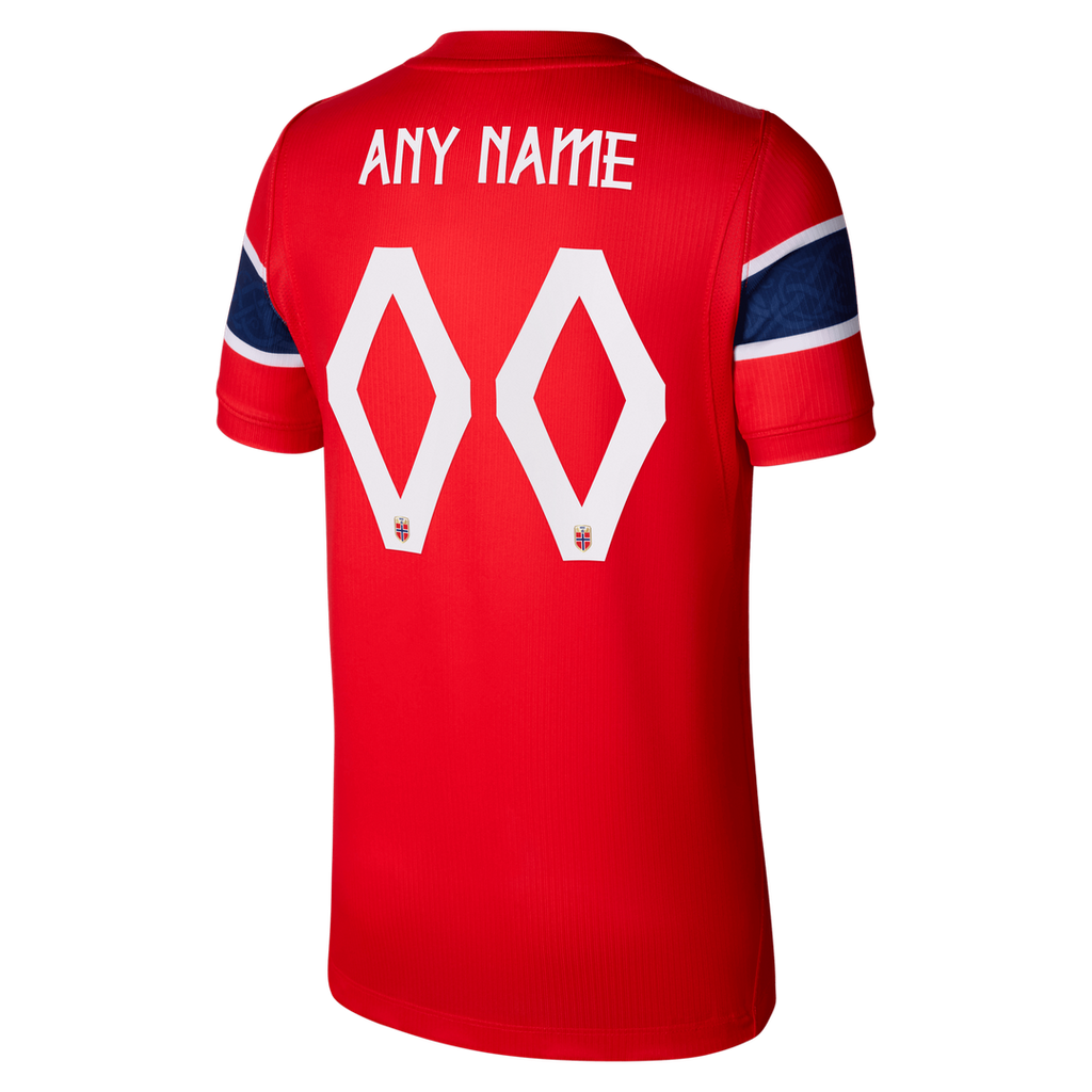 Norway National Team Nike Youth 2026 Away Stadium Replica Custom Jersey - Black