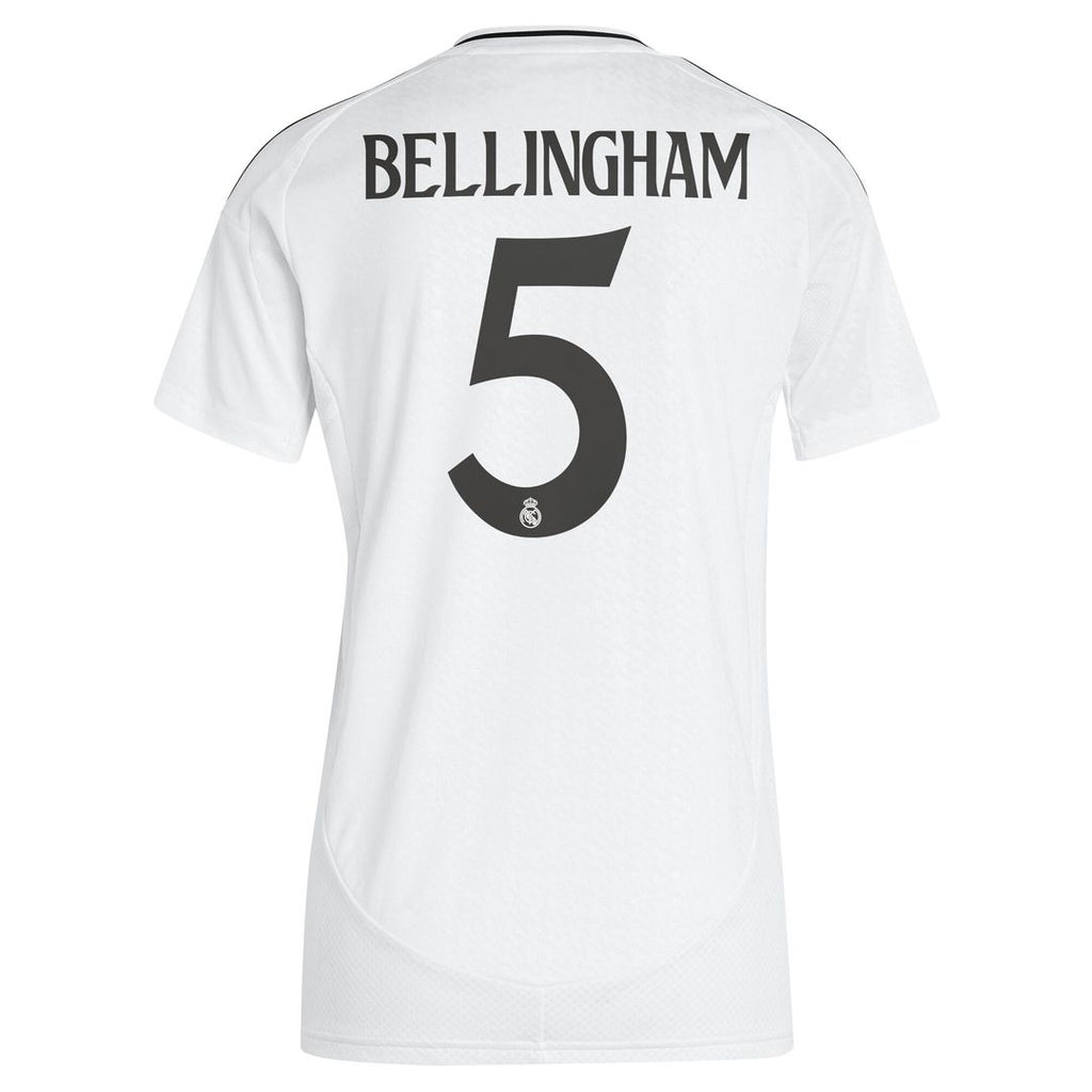 Jude Bellingham Real Madrid adidas Women's 2024/25 Home Replica Player Jersey - White