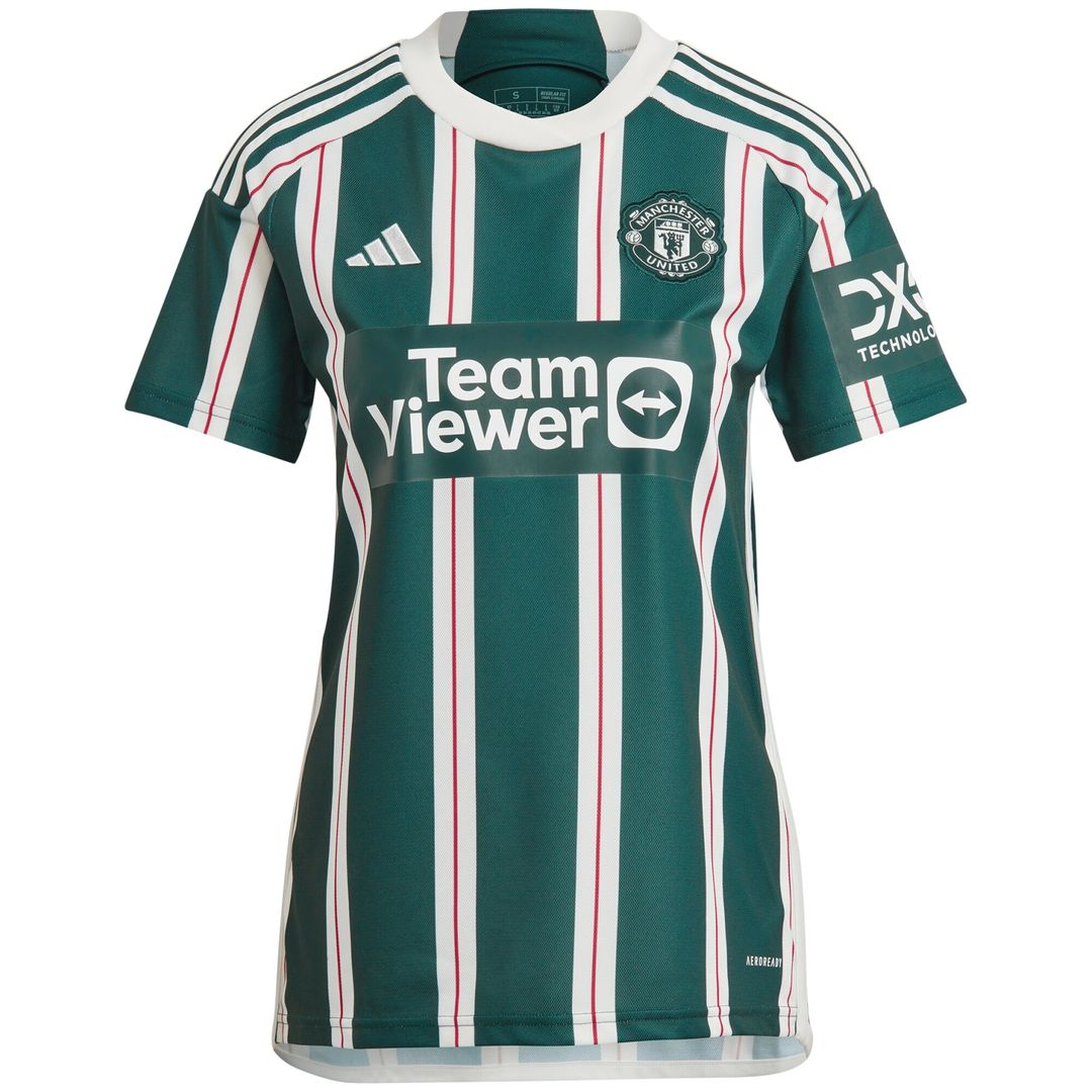 Mason Mount Manchester United adidas Women's 2023/24 Away Replica Player Jersey - Green