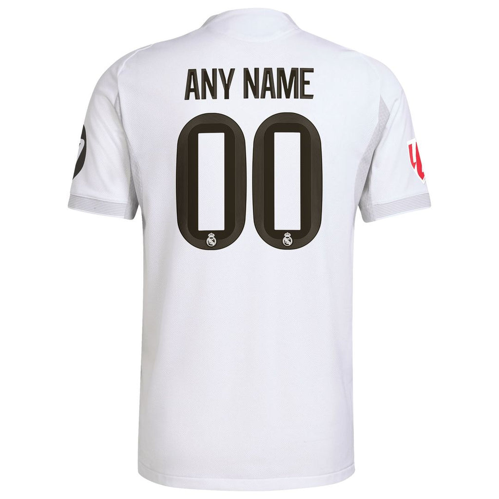 Real Madrid adidas 2025/26 Home Authentic Custom Jersey - White