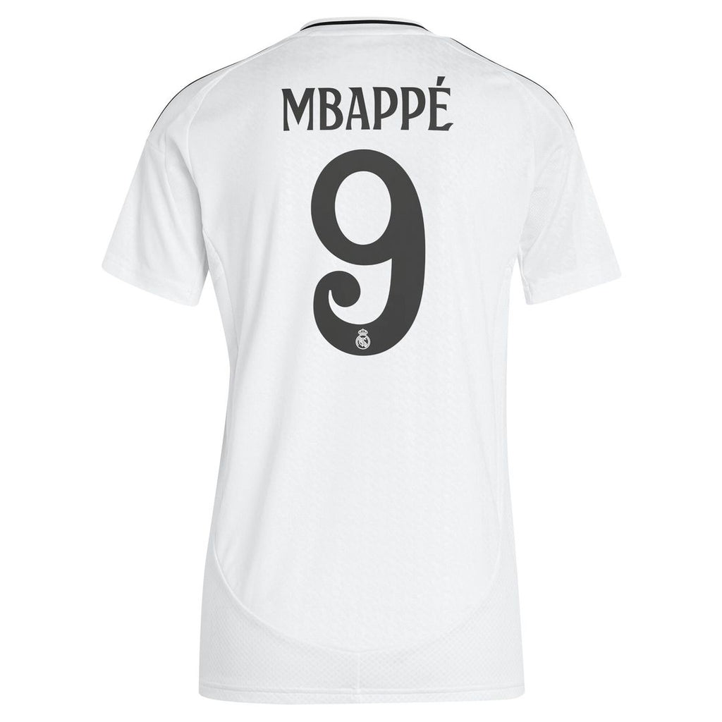 Kylian Mbappé Real Madrid adidas Women's 2024/25 Home Replica Player Jersey - White