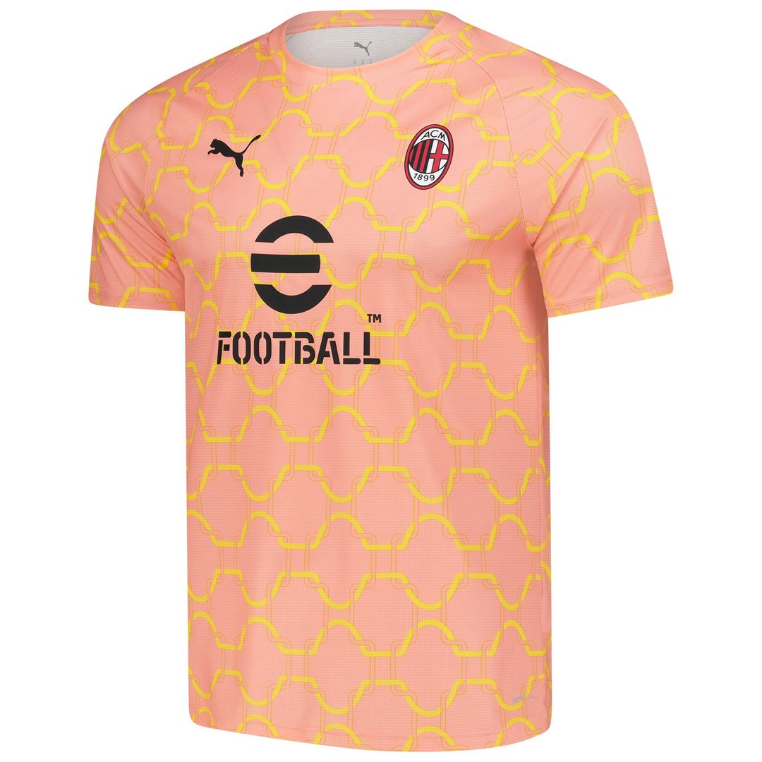 AC Milan Puma 2025/26 Pre-Match Training Jersey - Gray